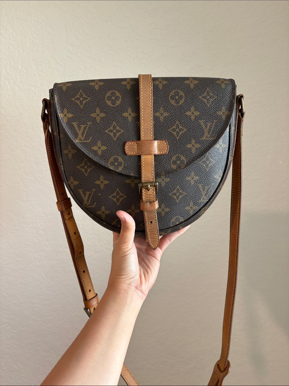 Louis Vuitton Monogram Canvas Crossbody Bag in Brown and Tan - Picture 16 of 16